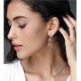 Colorful Copper Feather Earrings for Women Girls, Wires are Hypoallergenic -Feather Jewelry-Handmade Drop Dangle