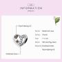 XIWEN Mothers Love Charms, 925 Sterling Silver The greatest gift is you Pregnant Mother Charms Heart Shaped Beads fits Pandora Moment Bracelet, Special Gifts for Mothers Day/Women/Family