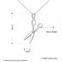 CHUYUN Trendy Silver Hair Scissor Dangle Pendant Necklace Scissors Jewelry Hairdresser Gift CHUYUN Trendy Silver Hair Scissor Dangle Pendant Necklace Scissors Jewelry Hairdresser Gift