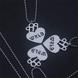 TAGOMEI Stainless Steel Pendant Necklace Round Strand Chains Necklace for Popular Young Singer Fans Gifts