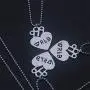 TAGOMEI Stainless Steel Pendant Necklace Round Strand Chains Necklace for Popular Young Singer Fans Gifts TAGOMEI Stainless Steel Pendant Necklace Round Strand Chains Necklace for Popular Young Singer Fans Gifts