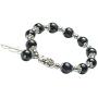 MANRUO Feng Shui The Best 10mm Natural Tigers Eye Beads Bracelet with Silver Plated Pi Xiu/Pi Yao Pendant Amulet Bangle Attract Lucky Wealthy