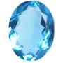 gemhub Faceted Blue Topaz 66.80 Ct. Perfect Oval Cut Loose Gemstone for Jewelry Making
