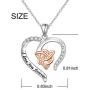 Sterling Silver Good Luck Irish Celtic Knot Love Knot Claddagh Lover Heart Shaped Pendant Necklace Bracelet