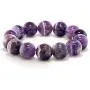 Gem Stone King Purple Amethyst Bead Gemstone Stretchy Bracelet 8.5 Inch Round 16MM Gem Stone King Purple Amethyst Bead Gemstone Stretchy Bracelet 8.5 Inch Round 16MM
