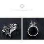 Vanski Mens Stainless Steel Egyptian God Anubis Ring Vintage Gold Plated Ankh Cross Ring Jewelry