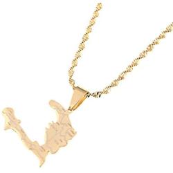The Republic of Haiti Map Pendant Necklace Chain Port-AU-Prince Map Jewelry