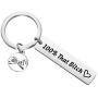 CENWA Bitch Jewelry 100% That Bitch Pinky Promise Pinky Swear Keychain Boss Babe Jewelry Girl Boss Gift DNA Test Jewelry Choose Your Feminist Phrase