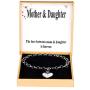SANNYRA Mother Daughter Bracelets Stainless Steel Heart Charm Bracelet for Women Birthday Gifts for her