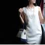 BeautyMood 2 Pcs Pearl Necklace, Stylish Long Pearl Chain for Clothing, Clothing Accessories Bead Accessories