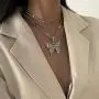 Ingemark Charm Pendant Tennis Chain Choker Necklace Bling Rhinestone Choker for Girls Women Fashion Jewelry Accessory Ingemark Charm Pendant Tennis Chain Choker Necklace Bling Rhinestone Choker for Girls Women Fashion Jewelry Accessory