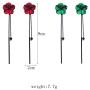 Long Flower Tassel Dangle Earrings,Red/Green Petal Drop Earrings 925 Silver Needle Earrings for Women Teen Girls Fashion Jewelry Birthday Gifts