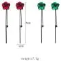Long Flower Tassel Dangle Earrings,Red/Green Petal Drop Earrings 925 Silver Needle Earrings for Women Teen Girls Fashion Jewelry Birthday Gifts