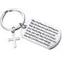 Christian Gifts Bible Verse Keychain May God Bless And Keep You Always Religious Jewelry Scripture Gifts