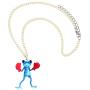 WEVENI Acrylic Skateboard Frog Necklace Golf Boxer Frog Pendant Jewelry Gifts for Women Girls Ladies