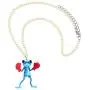 WEVENI Acrylic Skateboard Frog Necklace Golf Boxer Frog Pendant Jewelry Gifts for Women Girls Ladies