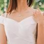 Unicra Bride Silver Necklace Earrings Sets Crystal Bridal Wedding Jewelry Set Rhinestone Choker Necklace for Women and Girls (Silver 1)