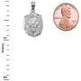 Bold Sterling Silver Sparkle-Cut Lion Statement Pendant (3 Sizes) Bold Sterling Silver Sparkle-Cut Lion Statement Pendant (3 Sizes)