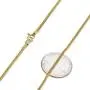 The Bling Factory 1.9mm 24k Yellow Gold Plated Stainless Steel Round Snake Chain Necklace + Gift Box The Bling Factory 1.9mm 24k Yellow Gold Plated Stainless Steel Round Snake Chain Necklace + Gift Box