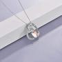 YFN S925 Sterling Silver Horse Necklace Heart Pendant Jewelry Gift for Women Girls