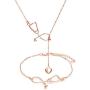 YANCHUN Stethoscope Necklace & Bracelet for Women Nurse Necklace Gift for Doctor Bracelet for Medical Student