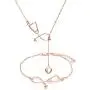 YANCHUN Stethoscope Necklace & Bracelet for Women Nurse Necklace Gift for Doctor Bracelet for Medical Student