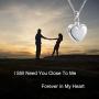 YWN 925 Sterling Silver Hold Photo and Ashes Locket Cremation Necklace Memorial Ash Pendant Urn Locket Jewelry for Women Remembrance Keepsake Gift for Loss of Loved Furry Friend