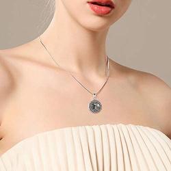 ONEFINITY Sterling Silver Celtic Knot Couple Tree of Life Urn Necklace for Ashes Round Locket That Holds Pictures for Women Ashes Necklace Keepsake Memorial Ash Jewelry