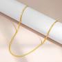 HAWSON Snake Chain Necklace for Women Men, 18k Gold Filled Snake Chain Choker, Stacking Layering Necklaces for Girls, Herringbone Chain Necklace, Flat Chain, Strand Collars Choker 16''-24''