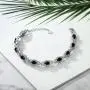 Gem Stone King 8.00 Ct Oval Black Onyx 925 Sterling Silver 7 Inch Bracelet With 1 Inch Extender Gem Stone King 8.00 Ct Oval Black Onyx 925 Sterling Silver 7 Inch Bracelet With 1 Inch Extender
