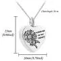 Sunflower Cremation Jewelry Urn Pendant Necklace Stainless Steel Heart Ashes Jewelry for Ashes Women Men Sunflower Cremation Jewelry Urn Pendant Necklace Stainless Steel Heart Ashes Jewelry for Ashes Women Men