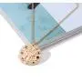 Fashion Fantasy Baroque 12 Constellation Relief Coins Round Brand Guardian Necklace Retro Constellation Gilt Sweater Chain Hot Style Birthday Gift Couple Necklace