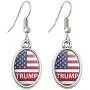 GRAPHICS & MORE President Trump American Flag Novelty Dangling Drop Oval Charm Earrings GRAPHICS & MORE President Trump American Flag Novelty Dangling Drop Oval Charm Earrings