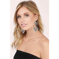 6 Pairs/Set Indian Jhumka Jhumki Ethnic Dangle Earring Sets for Women Vintage Silver Gold Long Tassel Bell Drop Earrings Boho Jewelry