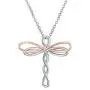 Dragonfly Necklace 925 Sterling Silver Infinity Pendant Necklace Dragonfly Jewelry Gifts for Women
