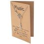 Quan Jewelry Birthday Gifts for Women, Guitar and Treble Clef Pendant Necklace, Music Jewelry with Inspirational Greeting Card