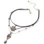 Multilayer Necklace,AILUOR Vintage Star Choker Chain Leather Pendant Layer for Women Jewelry Multilayer Necklace,AILUOR Vintage Star Choker Chain Leather Pendant Layer for Women Jewelry