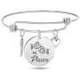 TOOPNK Zodiac Bangle Bracelet for Women Silver Constellation Bracelet Stainless Steel Expandable Wire Bracelet Birthday Gifts for Women Girls