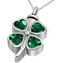 JMQJewelry Lucky Clover Cremation Urn Necklace for Ashes Memorial Keepsake Pendant JMQJewelry Lucky Clover Cremation Urn Necklace for Ashes Memorial Keepsake Pendant