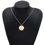 KEPKGO Alphabet Initial Tiny Letter Pendant Necklace, Rose Gold Plated Children Round Disc Double Sided Engraved Hammered Name Adjustable Personalized Crystal for Women Girls Children Jewelry Gifts KEPKGO Alphabet Initial Tiny Letter Pendant Necklace, Rose Gold Plated Children Round Disc Double Sided Engraved Hammered Name Adjustable Personalized Crystal for Women Girls Children Jewelry Gifts