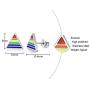 PJ Gay Pride Lesbian Equality Triangle Rainbow Stud Earrings in Stainless Steel