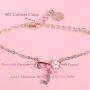 ANISLAJW Initial Necklace for Women, Rose Gold Plated Cubic Zirconia Letter Initial Necklace for Women Teen Girl