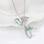 luomart Little Mermaid Necklaces for Girls,Birthstone Pendant Jewelry Gifts Set for Women Teens luomart Little Mermaid Necklaces for Girls,Birthstone Pendant Jewelry Gifts Set for Women Teens