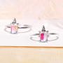 yiwushidaili Cute Rainbow Unicorn Bracelet Adjustable Unicorn Ring Fantasy Unicorn Jewelry for Woman Girl Teens