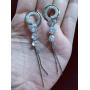 SBLING Platinum-Plated Cubic Zirconia Drop Earrings - Gifts for Women/Girls