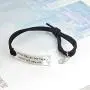 Luvalti “One Day All The Hard Work Will Pay Off” Pendant Leather Bracelet - Friends Family Jewelry Gift - 10’’