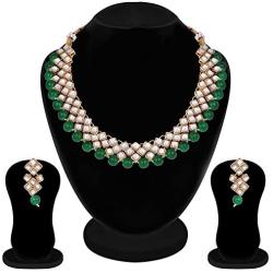 Aheli Stylish Bollywood Wedding Party Wear Necklace Earring Set Indian Ethnic Traditional Jewelry for Women