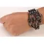 YACQ Womens Skull Skeleton Hand Hinged Bangle Bracelet Fit Wrist Size 7 to 8 Inch - Lead & Nickle Free - Women Girls Biker Jewelry - Halloween Costome Accessories