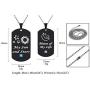 SunnyHouse Jewelry His & Hers Matching Set Couple Pendant Necklace My Sun and Stars Moon of My Life Dog Tag in a Gift Box