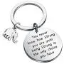KUIYAI Elephant Keychains You Never Know How Strong You are Inspirational Gift for Graduate Elephant Lovers